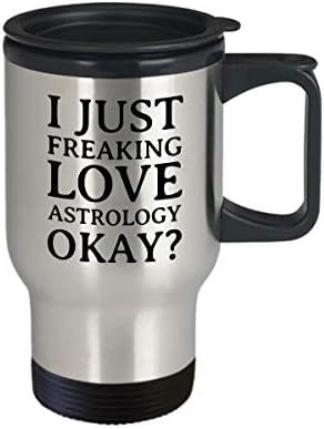 ספל נסיעות אסטרולוגיה מצחיק - רעיון למתנה לאסטרולוג - אני פשוט מתחרפן על אהבה אסטרולוגיה