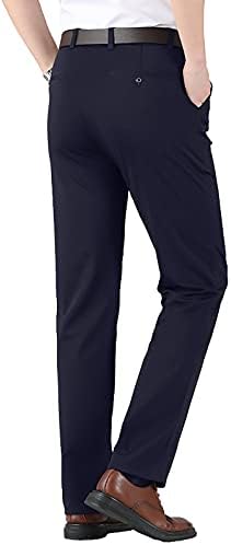 ספורט מכנסי טרנינג אלסטי מותניים עסקי מכנסיים מכנסיים גברים של גבוהה דק צבע מוצק מזדמן גברים של קצפת כן