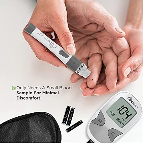 טיפול במגע בדם רצועות בדיקת גלוקוז לסוכרת I לשימוש בטיפול מגע בסוכר בדם - קופסה אחת של 100 רצועות בדיקה סוכרתיות,
