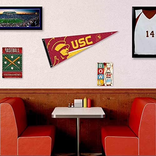 USC טרויאנים טרויאניים דגל דגל דגל וכריות הרכבה על קיר