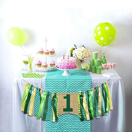 נושא הג'ונגל התינוקת המסיבה הראשונה ליום הולדת ראשונה באנר בור בויל בירס כיסא גבוה