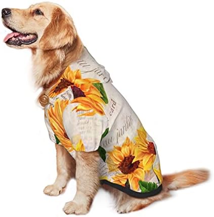 סוודר בגדי חיות מחמד של כלב גדול-כלב סוודר בגדי חיות מחמד של פרח-פרח