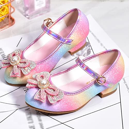 ילדי נעליים עם יהלומים מבריק סנדלי נסיכת נעלי קשת גבוהה עקבים להראות נסיכת נעלי ג ' לי סנדלי עבור בנות