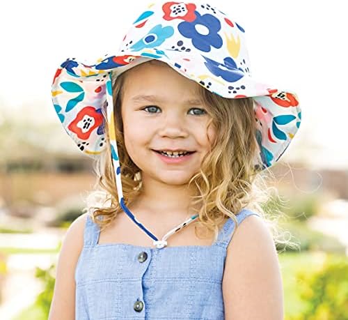 נצנוץ זעיר לתינוק ופעוט כובע הגנה מפני גזים מתכווננים - הגנה מפני סאן של UPF 50+ UV