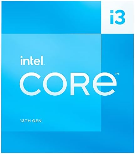 Intel Core I3-13100 מעבד שולחן עבודה 4 ליבות 12 מגה-בייט מטמון, עד 4.5 ג'יגה הרץ ו- Thermaltake Smart 500W 80+ PSU מוסמך לבן,