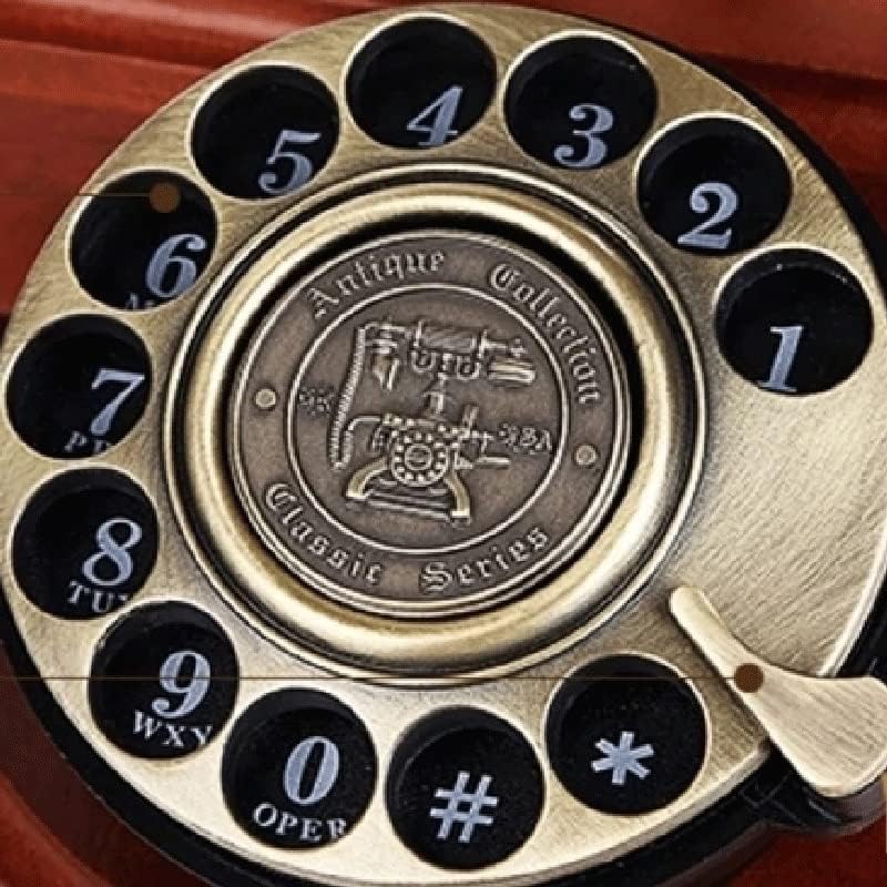 LEPSJGC קיר רכוב טלפון קלאסי סיבוב חיוג טלפון עתיק