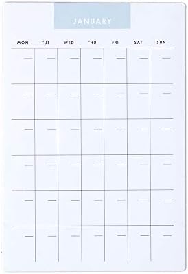 אביזרי שולחן מעצבים של ארין קונדרן - מדבקות לוח שנה הניתנות להתאמה אישית. 12 לוחות לוחות דבק שאינם מתוארכים, מודדים