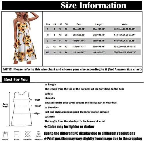 שמלה של נוקמופו פלוס גודל לנשים אופנה סקסית אופנה מזדמנת ללא שרוולים דקיקים עם צווארון V מודפס