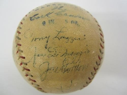 שנות השלושים של המאה העשרים ניו יורק ינקי בייב רות לו גהריג חתום בייסבול JSA Loa PSA/DNA COA - כדורי בייסבול