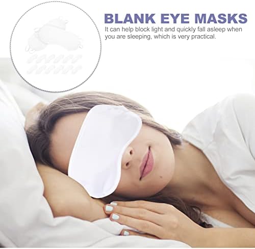 מסכת שינה Coheali נסיעות 20 יחידות עין חד פעמיות מכסה מגני עיניים ריקות עין ניידת מכסה עין אטומה לעין רב תכליתית