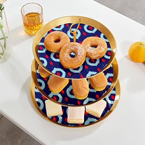 עוגת עומד סט של 3, צבעוני דמעה בצורת הכן תצוגת שולחן קינוח דוכן הקאפקייקס לחתונה תינוק מקלחת חגיגה