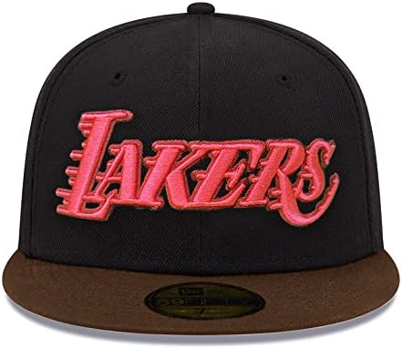 עידן חדש לוס אנג ' לס לייקרס 59 חמישים לבה חישוק צוות מצויד כובע, כובע