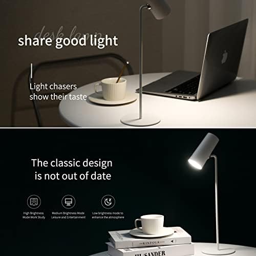 מנורת שולחן אלחוטית של מודדיני LED עם מנורת שקיעה, סיבוב 360 מעלות, מנורות שולחן מגע מנותק מנות