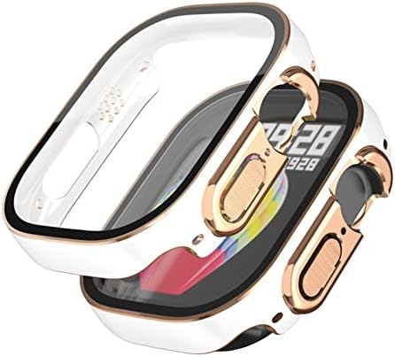 Coepmg עבור Apple Watch Ultra 49 ממ Smartwatch מגן מסך מחשב זכוכית+מארז פגוש אביזרים מחוסמים iWatch Series Ultra 49 ממ