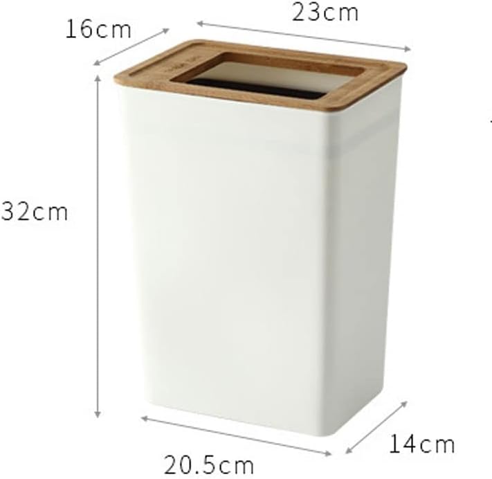פשוט במבוק כיסוי אשפה יכול פלסטיק משרד מטבח סלון חדר שינה אמבטיה יצירתי נייר סל