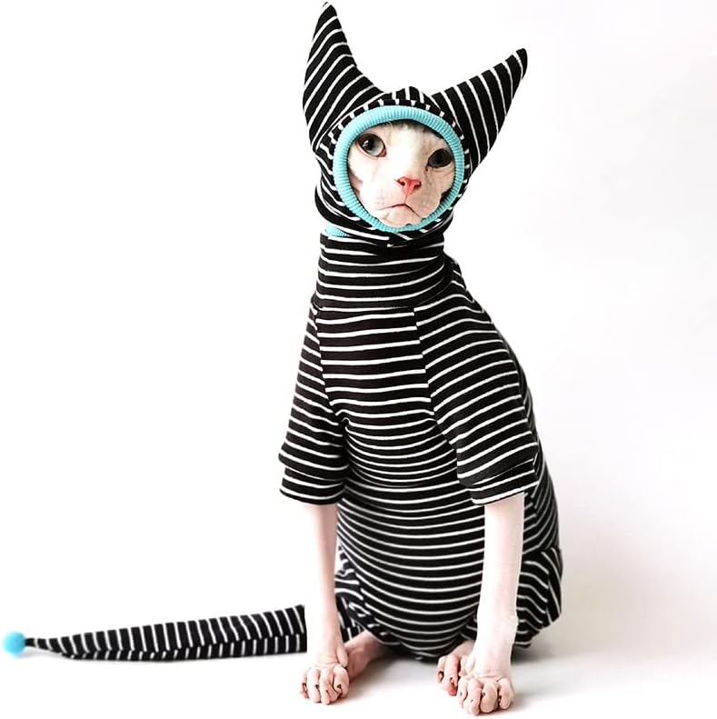 בגדים עם ארבע רגליים סוודר חתולים חסרי שיער SPHINX בגדי חתול DEVON רקס בגדים רכים סתיו חתלתולים תלבושות בגדים