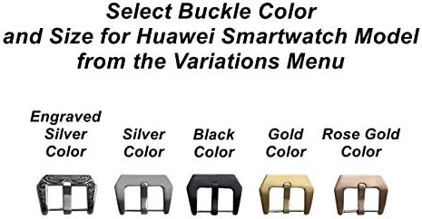 פס עור שחור ואפור של ניקסטון תואם ל- Huawei Watch GT 2 ו- GT 42mm Smartwatches Strap Pins Tool B20