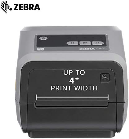 זברה-זד420ג-סרט - מחסנית מדפסת שולחנית לתוויות וברקודים-רוחב הדפסה 4 אינץ '- 203 דפי ממשק: וויי-פיי, בלוטות', יו-אס