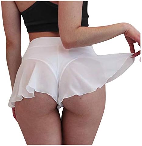 מכנסי שלל של לנשים קצרות שלל סקסיות מותניים גבוהות חצאיות טניס קפלות פרועות פרועות מכנסיים קצרים קצרים חמים