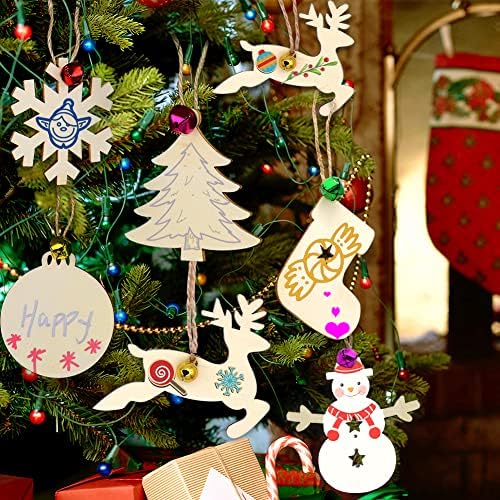 קישוטי עץ חג המולד לא גמורים, זלאלובה 166 יחידות אושר קישוטי עץ חג המולד 6 סגנונות ערכת מלאכות 33.6 רגל