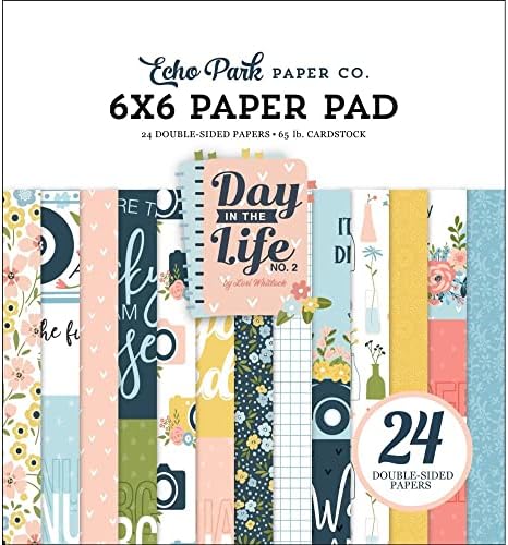 הצרור אוסף נייר פארק אקו: יום בחיים מספר 2 12 x 12 חבילת נייר מוצקה + יום בחיים מס '2 6 x 6 חבילת נייר דו צדדית