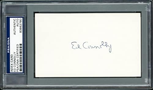 אד קונולי חתם על כרטיס אינדקס 3 על 5 בוסטון רד סוקס 211352-חתימות חתוכות של ליגת הבייסבול