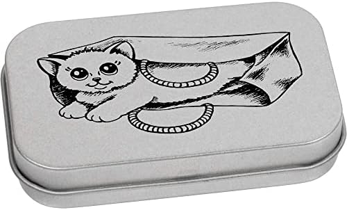 'חתול בתיק' מתכת כתיבה מתכתית פח/קופסת אחסון