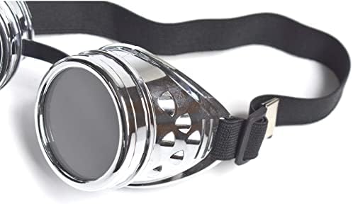 משקפי Syart SteamPunk משקפי וינטג 'רטרו רטרו פאנק משקפי שמש גותיים משקפי משקפי רכיבה על אופנוע רכיבה על אופנוע