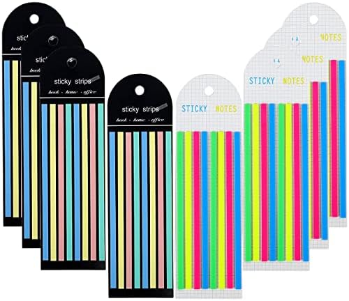 1280 יחידות ארוך דף סמני ניאון סימון קלטת שקוף דגלי כרטיסיות דביק מדד כרטיסיות, ספר כרטיסיות עבור ביאורים