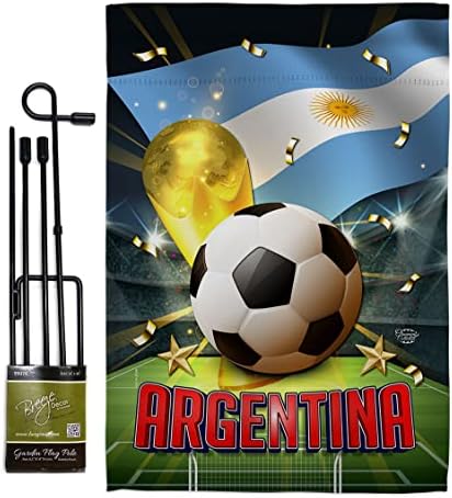אוסף קישוטים גביע העולם בארגנטינה סט דגל גן עם סטנדרט משחק כדורגל ספורט כדורגל כדורגל כדורגל בידור פעילות פעילות פיזית