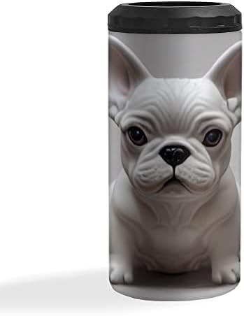 הדפסת כלבים מבודדת רזה קנאה קננת יותר - בולדוג לבן יכול לקיר יותר - Can Slim Parier ייחודי