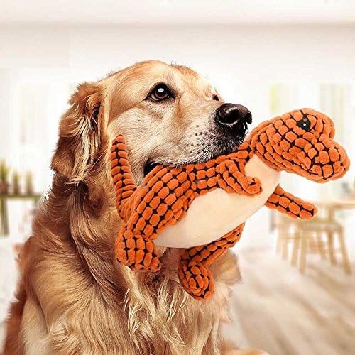 יונאי חריקת צעצוע קטיפה כלב כלב לועס שיניים נקייה צעצוע חיית מחמד צעצוע אינטראקטיבי צעצוע דינוזאור עמיד לחיות