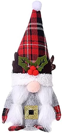 HHMEI בובה גמדית חסרת פנים מיני קטיפה קטיפה לחג המולד סרוגה תליון תליון תפירה מלאכות SGCABIBZTRYPUQ