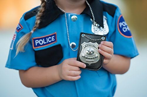 משחקי הלבשה-תג משטרת אמריקה לילדים-העמד פנים שחק תג משטרת ניו יורק עם שרשרת ותפס חגורה