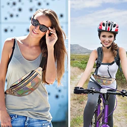 שקית חגורה קרוס -גבולית עם כיסים עם רוכסן ניתן להשתמש בחגורת מותניים מתכווננת לריצת אופניים לטיולים חיצוניים
