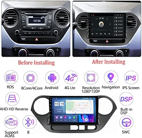 FBKPHSS רדיו רדיו NAVI GPS אנדרואיד 11 עבור יונדאי-I10 2014-2018 9 אינץ 'מסך מגע מולטימדיה נגן רדיו עם BT/WIFI/MirrorLink/RDS/Control