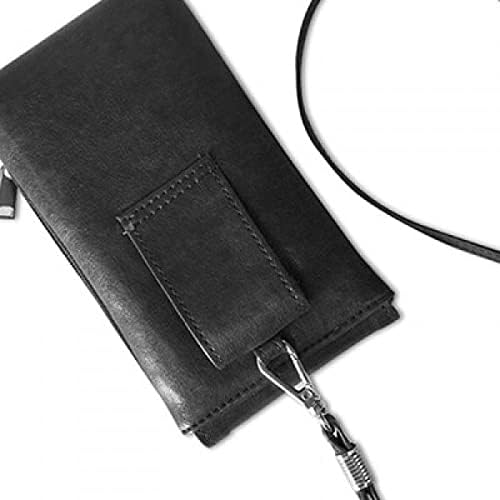 Facepalm צ'אט שחור חמוד שמח דפוס שמח ארנק ארנק תלייה כיס נייד כיס שחור