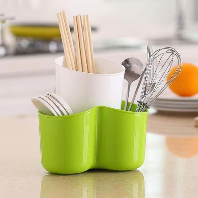חדש ורוד בצבע ירוק בצבע ירוק מקלות מקלות אחסון קופסת אחסון מארגן כלים לניקוי בישול מפלסטיק ללא תקינה.