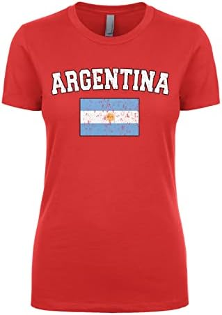 סייברטלה דהייה של נשים בארגנטינה ארגנטינה דגל ג'וניורס חולצת חולצת טריקו