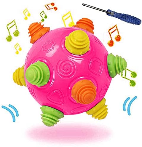 פעוטות מוסיקה לתינוקות טלטל צעצוע כדור רוקד, זזים וצעצועים לכדור זחילה לילדים, מקפצים צעצועי לומדים חושיים מתנה אידיאלית לתינוקות