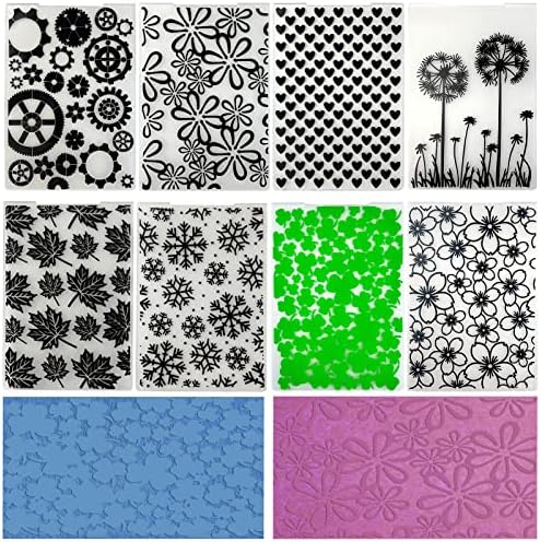 8 מחשבים לבלטות תיקיות DIY תבנית מלאכה סטנסיל מייפל עלים אהבה פתיתי שלג פרחים בללטים תבנית נייר נייר ציוד לבלטות