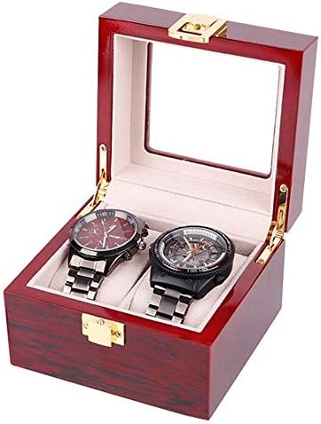 תיבת אחסון שעון Tyxl עץ 2 כריות רשת תכשיטים תיבת תכשיטים תיבת תכשיטים או חלון זכוכית שקוף מתנה קופסאות קופסאות קופסאות קופסאות