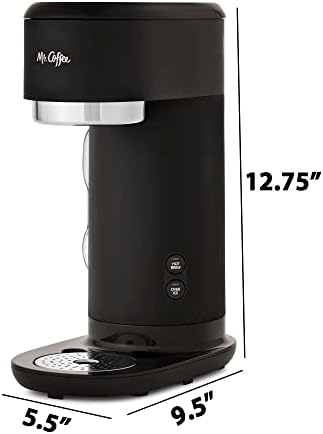 מר קפה אייס מכונת קפה, אחת לשרת חם וקר מכונת קפה עם 22 אונקיה לשימוש חוזר כוס, מסנן וסיטונאיבד הבית