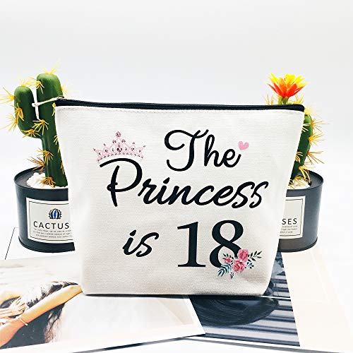 מתנות יום הולדת 18 לנשים החבר הכי טוב בת מצחיק 18 שנה יום הולדת מתנה בשבילה הנסיכה היא 18 חמוד איפור תיק