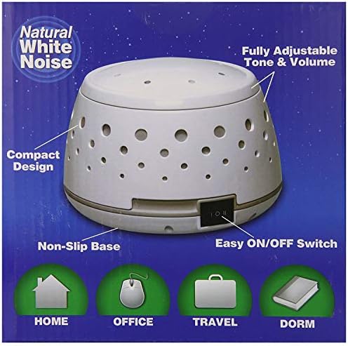 שינה קל קול מזגן, לבן רעש מכונה שמציעה ללא לולאות מרגיע צליל טבעי של זורם אוויר אמיתי מאוורר