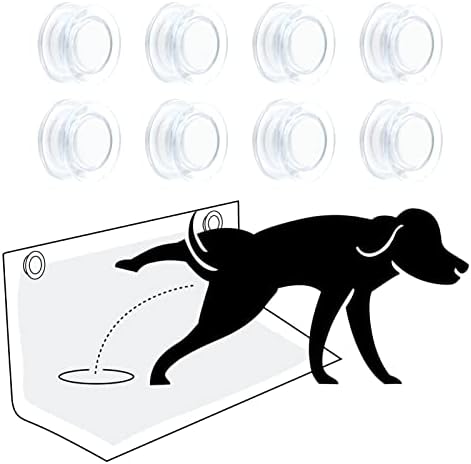 8 חבילה קיר מגנט פיפי כרית מחזיק לכלבים-בסיר אימון כרית מחזיק עבור רגל-הרמת עם חזק דבק ומגנטים עבור מקורה כל גודל כלבים