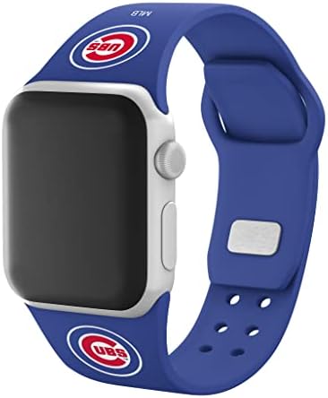 זמן המשחק שיקגו קאבס סיליקון ספורט שעון להקת תואם ל- Apple Watch