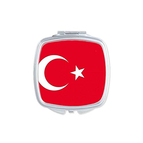 טורקיה לאומי דגל אסיה המדינה מראה נייד קומפקטי כיס איפור כפול צדדי זכוכית
