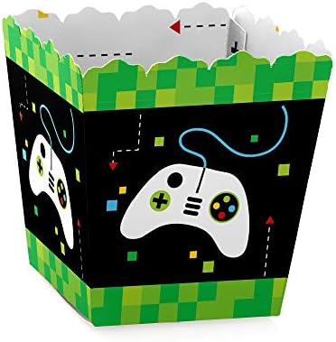 אזור משחק - קופסאות מפלגה מיני לטובת פיקסל - מסיבת משחקי וידאו פיקסל או קופסאות ממתקים של מסיבת יום הולדת - סט