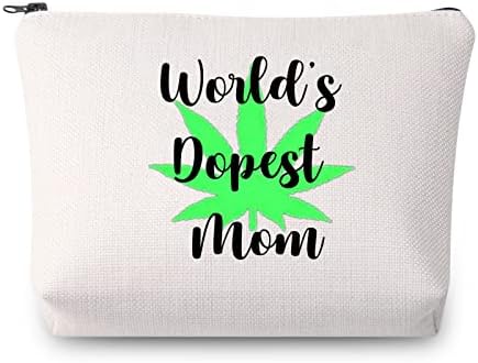 אמא דופסט של Jytapp Marijuana Mamuana שקית איפור עשב עשב עשב אמא מתנה מתנה מריחואנה עשב עלים איפור קוסמטיקה תיק קוסמטי